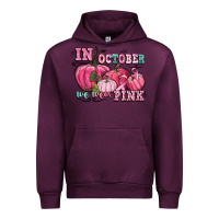 Mauve Wine in october we wear pink Urban Hoodie - CowGirlArtShop