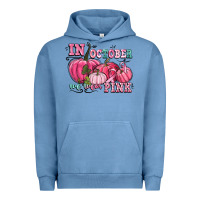 Pigment Pebble Blue in october we wear pink Urban Hoodie - CowGirlArtShop