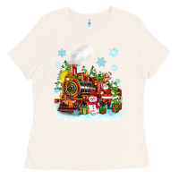 Bone christmas polar express santa Ladies Tee - Zillion Design Studio