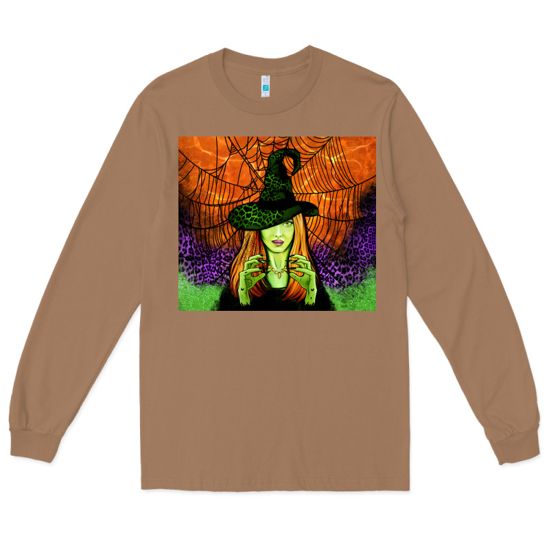 Halloween Witch Tumbler Long Sleeve Tee by Jasminsmagicworld | Teevron