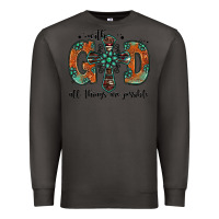 Smoke with god all things are possible gemstone cross Premium Sweatshirt - Jasminsmagicworld