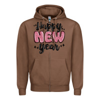 Chestnut happy new year Zipper Hoodie - MaliasSmallBusiness