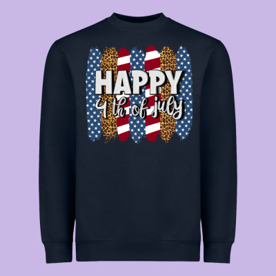 Happy 4th Of July Brushstrokes Heavyweight Sweatshirt Designed By Bundleandbundleshop