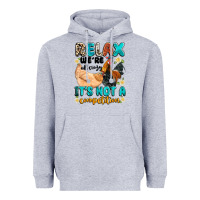 Heather Grey relax we're all crazy it's not a competition Heavyweight Hoodie - Artiststas