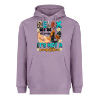 Lavender relax we're all crazy it's not a competition Heavyweight Hoodie - Artiststas