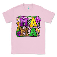 Bubblegum Pink Mardi Gras leopard frame mama Mother's Day Classic Tee - LillyAllenDesigns