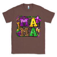 Chestnut Mardi Gras leopard frame mama Mother's Day Classic Tee - LillyAllenDesigns