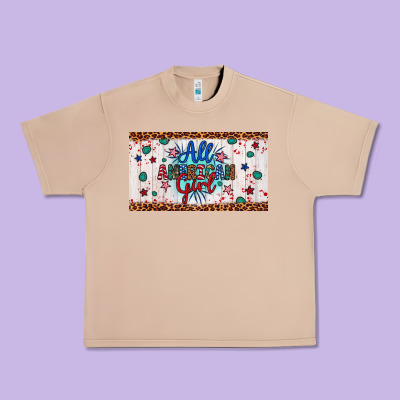 All American Girl Urban Heavy Tee Designed By Artiststas