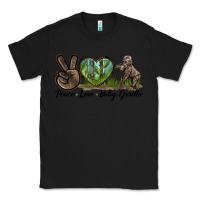 Black Peace Love Baby Gorilla Classic Tee - LillyAllenDesigns