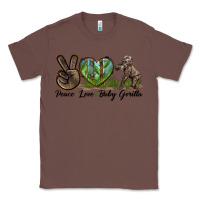 Chestnut Peace Love Baby Gorilla Classic Tee - LillyAllenDesigns