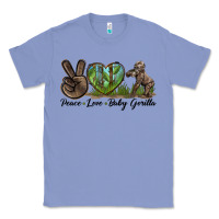 Colony Blue Peace Love Baby Gorilla Classic Tee - LillyAllenDesigns