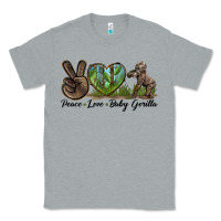 Heather Grey Peace Love Baby Gorilla Classic Tee - LillyAllenDesigns