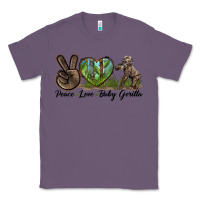 Lavender Peace Love Baby Gorilla Classic Tee - LillyAllenDesigns