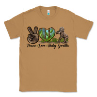 Toasted Coconut Peace Love Baby Gorilla Classic Tee - LillyAllenDesigns