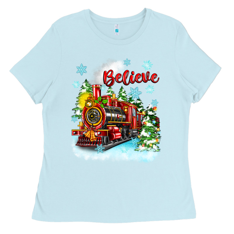 Christmas Polar Express Believe Ladies Tee by Zillion Design Studio | Teevron