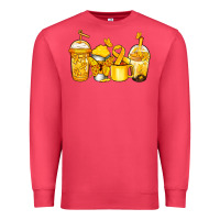 Cardinal childhood cancer coffee Premium Sweatshirt - Jasminsmagicworld