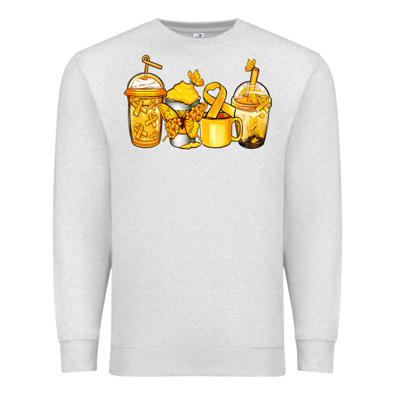 Childhood Cancer Coffee Premium Sweatshirt by Jasminsmagicworld | Teevron