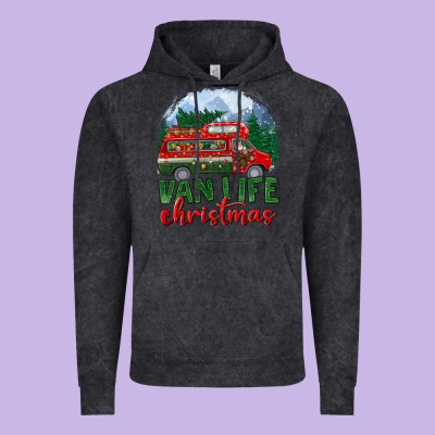Van Life Christmas Vintage Hoodie Designed By Bundleandbundleshop