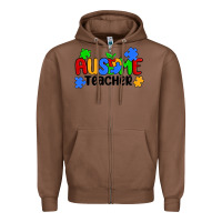 Chestnut ausome teacher Zipper Hoodie - MaliasSmallBusiness