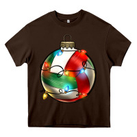 Chocolate Brown christmas  volleyball Heavy Core Tee - Zillion Design Studio