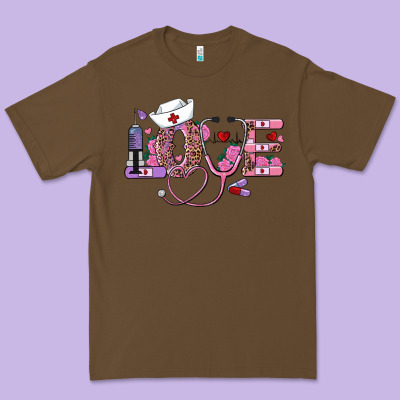 Valentine's Day Nurse Love Premium Tee Designed By Ranaportraitstore