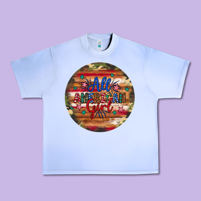 All American Girl Urban Heavy Tee Designed By Artiststas