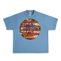 Pebble Blue all american girl Urban Heavy Tee - Artiststas