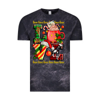 Cloud Black love with coffee cup and christmas lights Vintage Tee - AdoDesignShop