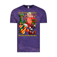 Cloud Purple love with coffee cup and christmas lights Vintage Tee - AdoDesignShop