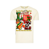 Vintage Arctic love with coffee cup and christmas lights Vintage Tee - AdoDesignShop