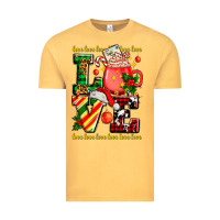 Vintage Mustard love with coffee cup and christmas lights Vintage Tee - AdoDesignShop