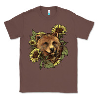 Chestnut bear head sunflowers Classic Tee - NancyCooperArtShop