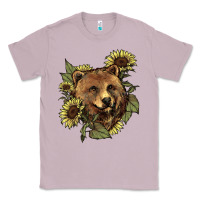 Lilac bear head sunflowers Classic Tee - NancyCooperArtShop