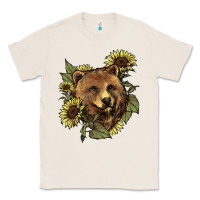 Natural bear head sunflowers Classic Tee - NancyCooperArtShop