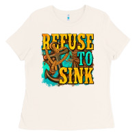 Bone refuse to sink western Ladies Tee - texasbilliewilder