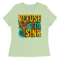 Matcha refuse to sink western Ladies Tee - texasbilliewilder