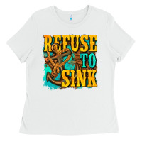 White refuse to sink western Ladies Tee - texasbilliewilder