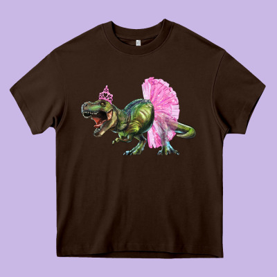 Balerina T Rex Dinosaur With Tutu Heavy Core Tee Designed By Artiststas