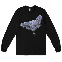 Black Ameraucana Chicken Long Sleeve Tee - LillyAllenDesigns
