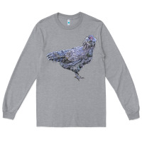 Heather Grey Ameraucana Chicken Long Sleeve Tee - LillyAllenDesigns