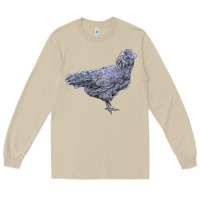 Mushroom Ameraucana Chicken Long Sleeve Tee - LillyAllenDesigns