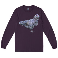 Plum Ameraucana Chicken Long Sleeve Tee - LillyAllenDesigns