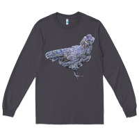 Smoke Ameraucana Chicken Long Sleeve Tee - LillyAllenDesigns