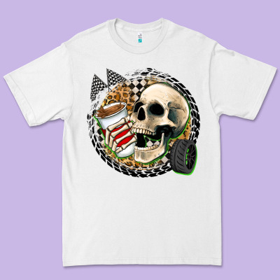 Race Skull Premium Tee Designed By Zillion Design Studio