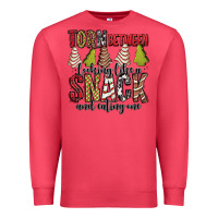 Cardinal torn between looking like a snack and eating one christmas cake Premium Sweatshirt - Jasminsmagicworld