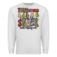 Oatmeal Heather torn between looking like a snack and eating one christmas cake Premium Sweatshirt - Jasminsmagicworld