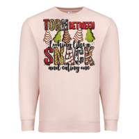 Pale Pink torn between looking like a snack and eating one christmas cake Premium Sweatshirt - Jasminsmagicworld