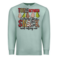 Seafoam torn between looking like a snack and eating one christmas cake Premium Sweatshirt - Jasminsmagicworld