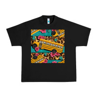 Black school bus and leopar seamless pattern Urban Heavy Tee - BundleAndBundleShop