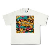 Pistachio school bus and leopar seamless pattern Urban Heavy Tee - BundleAndBundleShop